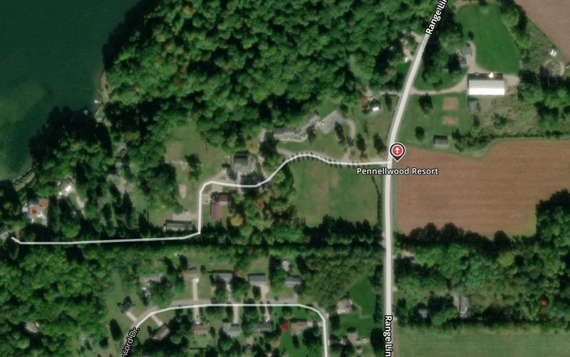 Pennellwood Resort - Mapquest Aerial Map